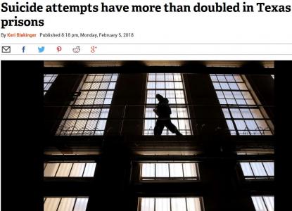 Suicide attempts have more than doubled in Texas prisons