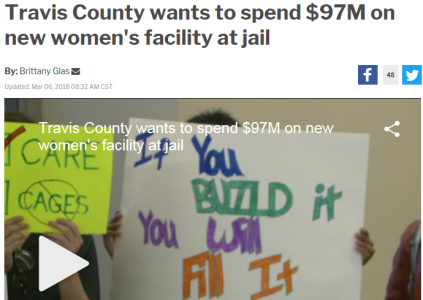 Travis County wants to spend $97M on new women's facility at jail