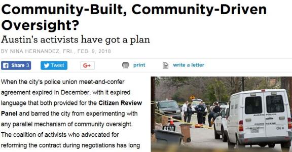 Community-Built, Community-Driven Oversight?