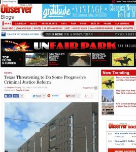 Texas Threatening to Do Some Progressive Criminal Justice Reform