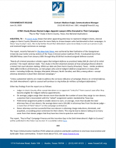 Study Shows Elected Judges Appoint Lawyers Who Donated to Their Campaigns