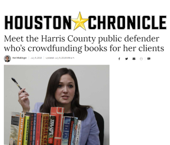 Meet the Harris County Public Defender Who’s Crowdfunding Books For Her Clients