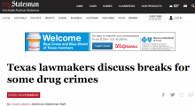 Texas lawmakers discuss breaks for some drug crimes
