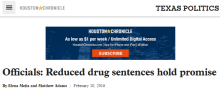 Officials: Reduced drug sentences hold promise