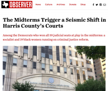 The Midterms Trigger a Seismic Shift in Harris County’s Courts
