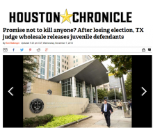 Promise not to kill anyone? After losing election, TX judge wholesale releases juvenile defendants